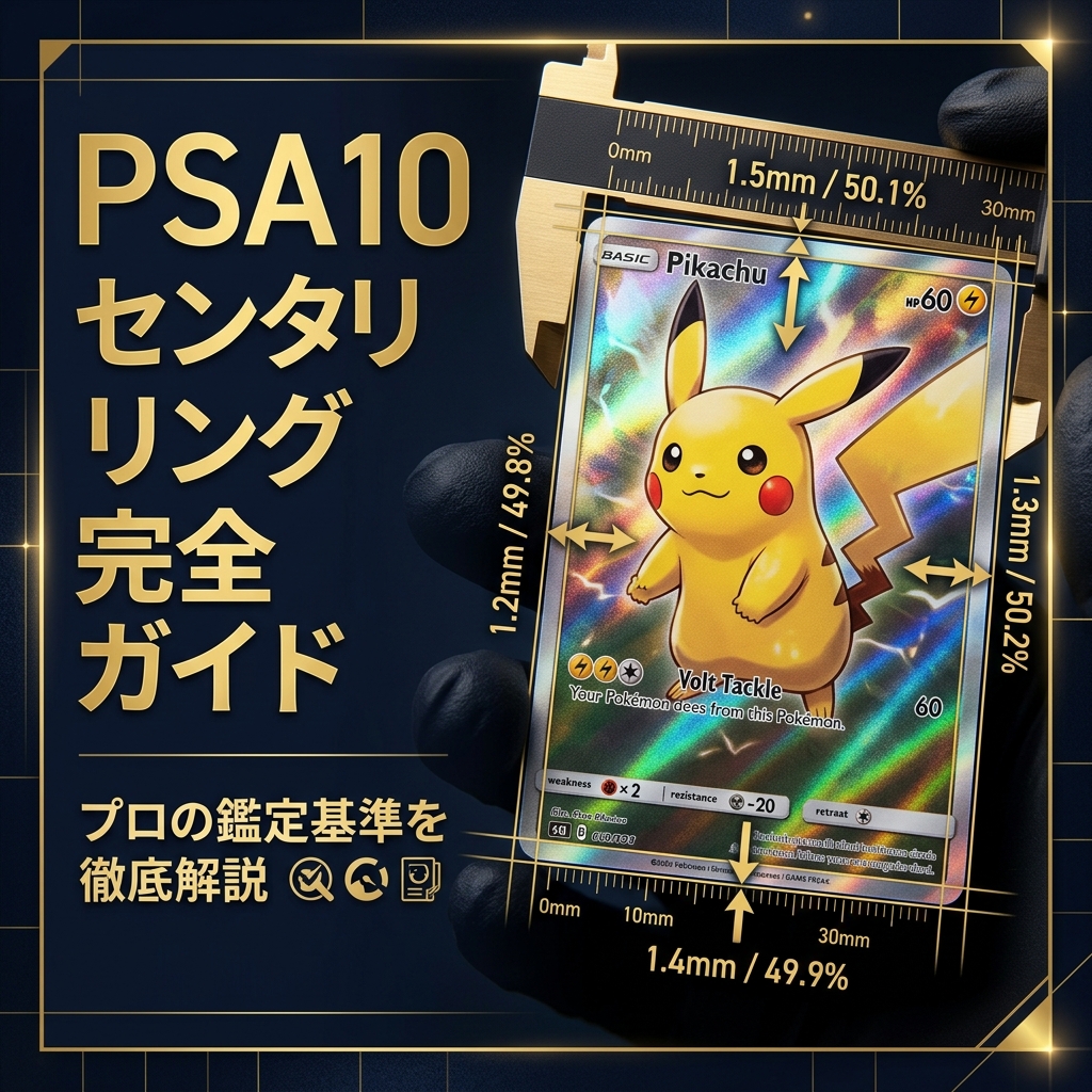 ポケカのセンタリングとは？PSA10基準・測り方・計算ツール