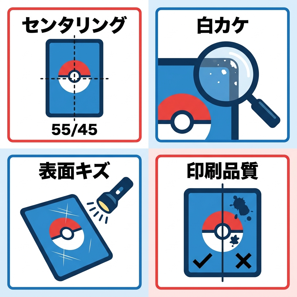 PSA10を狙うためのチェックポイント