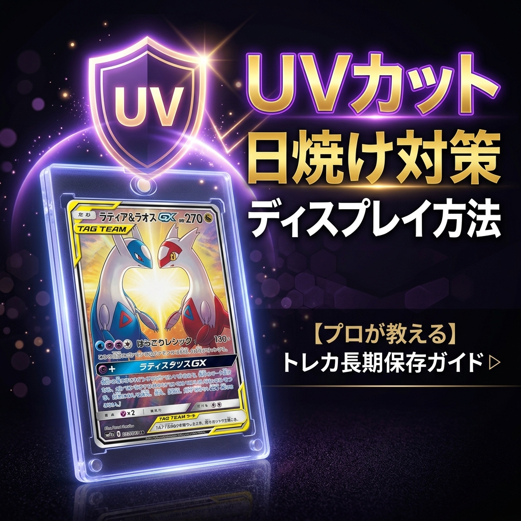 カードの日焼け（退色）対策！UVカットケースと正しいディスプレイ方法